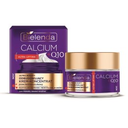 Calcium + Q10 ultra bogaty odbudowujący krem-koncentrat przeciwzmarszczkowy na noc 50ml Bielenda