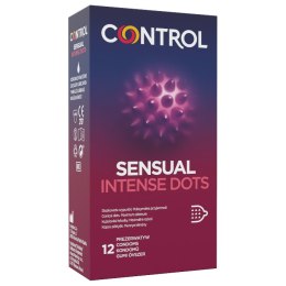 Sensual Intense Dots prezerwatywy ze stożkowatymi wypustkami 12szt. Control