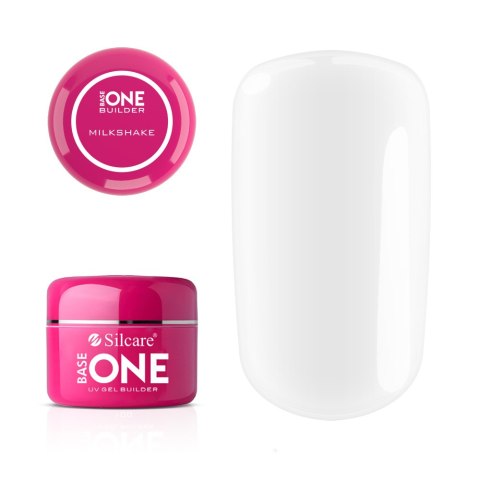 Base One Builder Gel UV żel budujący do paznokci Milkshake 50g Silcare Base One Builder Gel UV żel budujący do paznokci Milkshake 50g Silcare