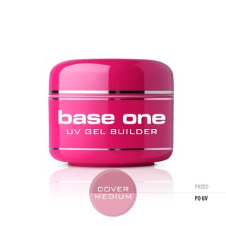 Base One Cover Medium maskujący żel UV do paznokci 15g Silcare