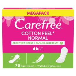 Cotton Feel Normal wkładki higieniczne Aloe 76 sztuk Carefree