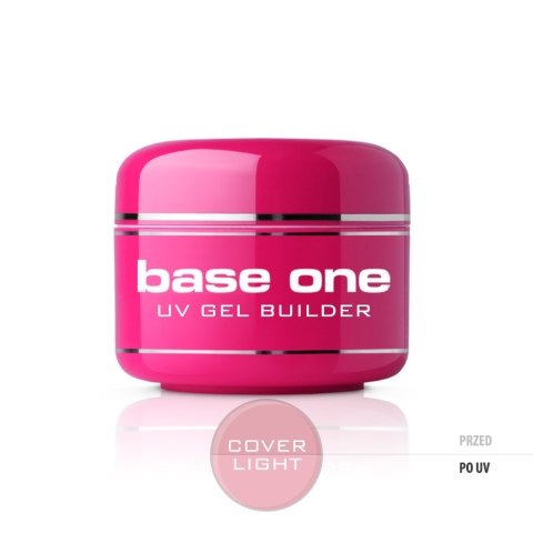 Gel Base One Cover Light maskujący żel UV do paznokci 15g Silcare