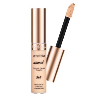 Sensitive Mineral 3in1 Concealer korektor w płynie 3w1 002 12ml Topface