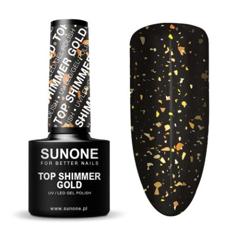 Sunone Top Shimmer Gold top hybrydowy 5g Sunone Top Shimmer Gold top hybrydowy 5g