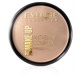 Art Make-Up Anti-Shine Complex Pressed Powder matujący puder mineralny z jedwabiem 35 Golden Beige 14g Eveline Cosmetics