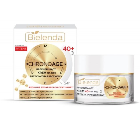 Bielenda Chrono Age regenerujący krem przeciwzmarszczkowy na noc 40+ 50ml Bielenda Chrono Age regenerujący krem przeciwzmarszczkowy na noc 40+ 50ml