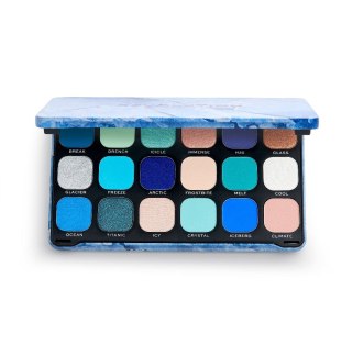 Forever Flawless Eyeshadow Palette paleta cieni do powiek Ice 19.8g Makeup Revolution