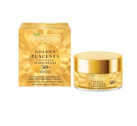 Golden Placenta 50+ liftingująco-ujędrniający krem przeciwzmarszczkowy 50ml Bielenda Golden Placenta 50+ liftingująco-ujędrniający krem przeciwzmarszczkowy 50ml Bielenda
