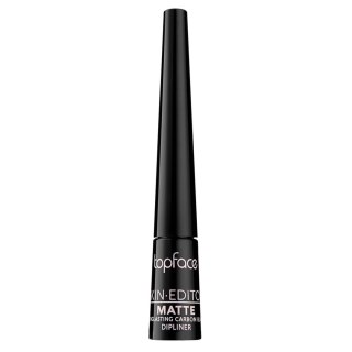 Skin Editor Matte Eyeliner eyeliner w pędzelku Carbon Black 2.5ml Topface