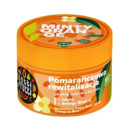 Tutti Frutti rewitalizujący peeling cukrowy do ciała Pomarańcza i Mięta + Energy Shot C 300g Farmona