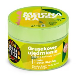 Tutti Frutti ujędrniający peeling cukrowy do ciała Gruszka i Imbir + Detox Shot Mg 300g Farmona