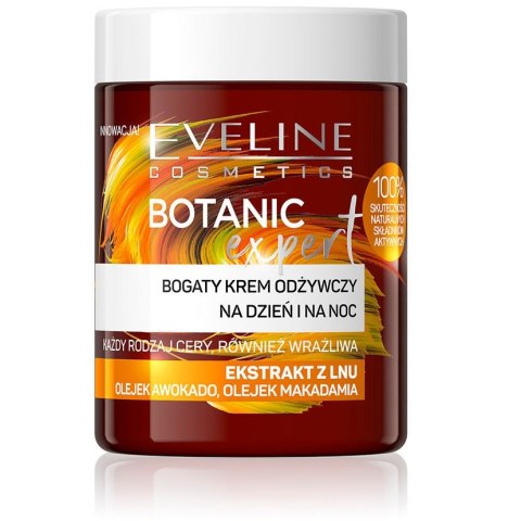 Eveline Cosmetics Botanic Expert bogaty krem odżywczy na dzień i na noc 100ml