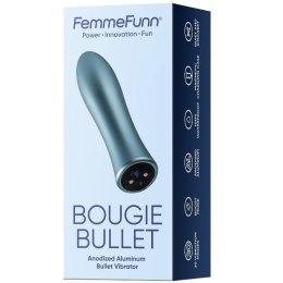 Bougie Bullet wibrator typu "bullet" Light Blue FemmeFunn