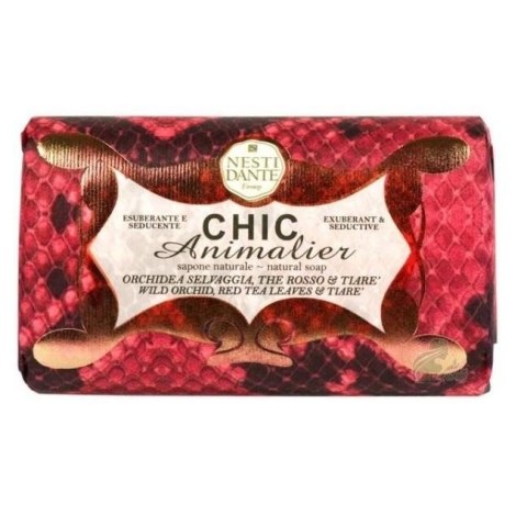 Chic Animalier mydło toaletowe Czerwony Pyton 250g Nesti Dante