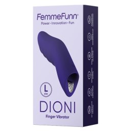 Dioni Large wibrator na palec Dark Purple FemmeFunn