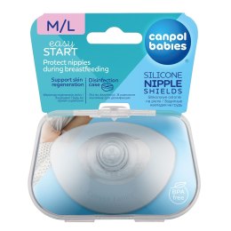 EasyStart silikonowe osłonki piersi M/L 2szt Canpol Babies