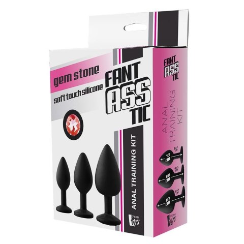 Dream Toys Fantasstic Anal Training Kit korek analny Red Stone 3szt.