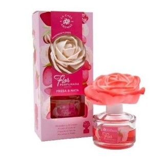 Flor Perfumada dyfuzor zapachowy w formie kwiatu Truskawki i Śmietana 65ml