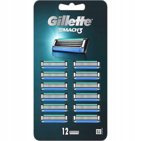 Mach3 wymienne ostrza do maszynki do golenia 12szt Gillette