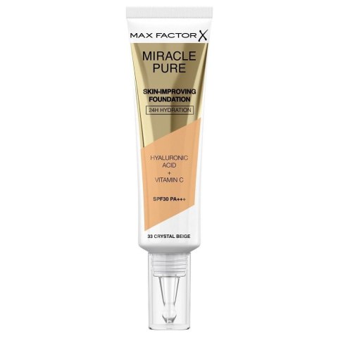 Max Factor Miracle Pure SPF30 PA+++ podkład poprawiający kondycję skóry 33 Crystal Beige 30ml