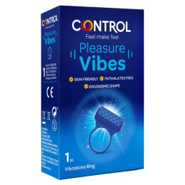 Pleasure Vibes pierścień wibracyjny o ergonomicznym kształcie Control