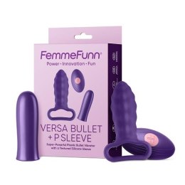 Versa Bullet With P Sleeve wibrator z nakładką Dark Purple FemmeFunn