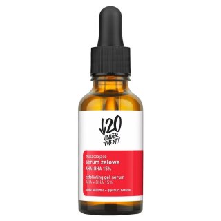 Złuszczające serum żelowe AHA+BHA 15% 30ml Under Twenty