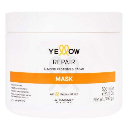 Alfaparf YELLOW Repair maska regeneracyjna do włosów zniszczonych 500ml