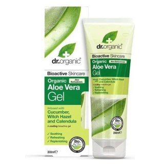 Dr.Organic Aloe Vera Gel With Cucumber nawilżający żel do ciała z aloesem 200ml