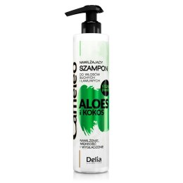 Aloes i Kokos nawilżający szampon do włosów suchych i łamliwych 250ml Cameleo