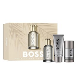 Boss Bottled zestaw woda perfumowana spray 100ml + żel pod prysznic 100ml + dezodorant sztyft 75ml Hugo Boss