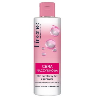 Cera Naczynkowa płyn micelarny 3w1 z żurawiną 200ml Lirene