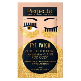 Eye Patch złote glitterowe koreańskie płatki pod oczy 2szt. Perfecta