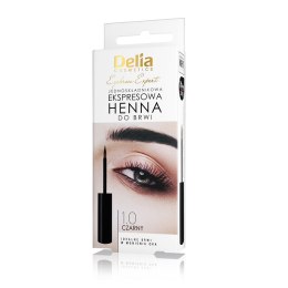 Eyebrow Expert jednoskładnikowa ekspresowa henna do brwi 1.0 Czarny 6ml Delia