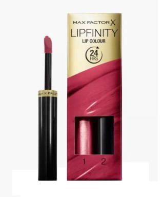 Max Factor Lipfinity Lip Colour trwała pomadka do ust 335 Just In Love 2.3ml + Top Coat 1.9g