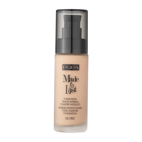 Pupa Milano Made To Last Total Comfort Foundation długotrwały podkład matujący 020 Light Beige 30ml