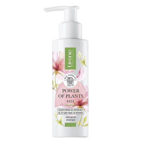 Lirene Power of Plants olejek-pianka do demakijażu Róża 145ml