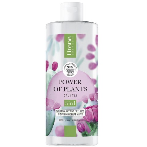 Lirene Power of Plants wygładzający płyn micelarny 3w1 Opuncja 400ml