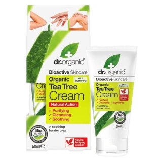 Tea Tree Purifying Cream oczyszczająco-kojący krem z wyciągiem z drzewa herbacianego 50ml Dr.Organic