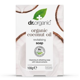 Dr.Organic Virgin Coconut Oil Soap mydło oczyszczająco-odświeżające do skóry suchej 100g