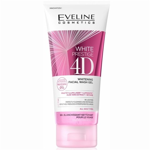 Eveline Cosmetics White Prestige 4D Whitening Facial Wash Gel wybielający żel do mycia twarzy 200ml Eveline Cosmetics White Prestige 4D Whitening Facial Wash Gel wybielający żel do mycia twarzy 200ml