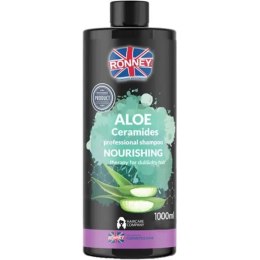 Aloe Ceramides Professional Shampoo Nourishing nawilżający szampon do włosów suchych i matowych 1000ml Ronney