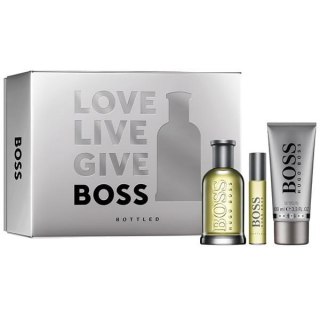 Hugo Boss Bottled zestaw woda toaletowa spray 100ml + woda toaletowa spray 10ml + żel pod prysznic 100ml