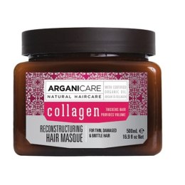Collagen naprawcza maska do cienkich i zniszczonych włosów 500ml Arganicare