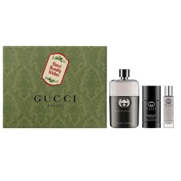 Guilty Pour Homme zestaw woda toaletowa spray 90ml + dezodorant sztyft 75ml + woda toaletowa 15ml Gucci
