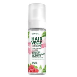 Hair Vege Cocktail szampon w piance zwiększający objętość włosów Malina i Bazylia 175g Sessio