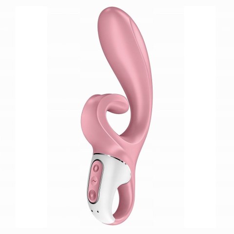 Hug Me wibrator typu króliczek Pink/White Satisfyer