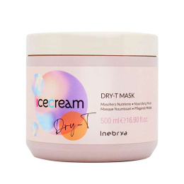 Inebrya Ice Cream Dry-T odżywcza nawilżająca maska do włosów suchych 500ml