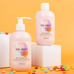 Inebrya Ice Cream Dry-T szampon nawilżający do włosów suchych 300ml