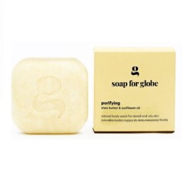 Kostka myjąca do skóry z niedoskonałościami Purifying 100g Soap for Globe